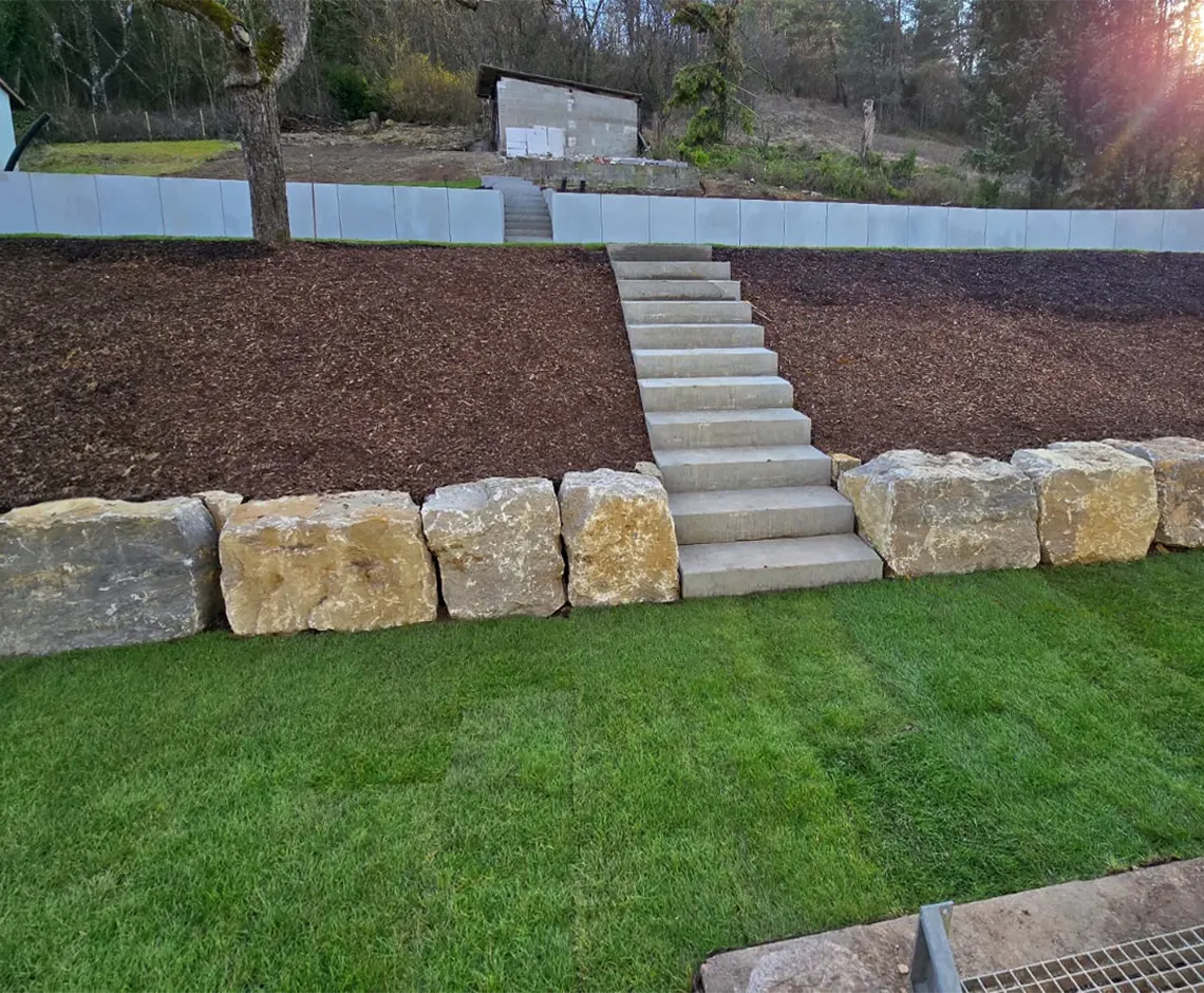 Trockenmauern im Garten